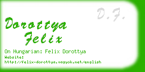 dorottya felix business card